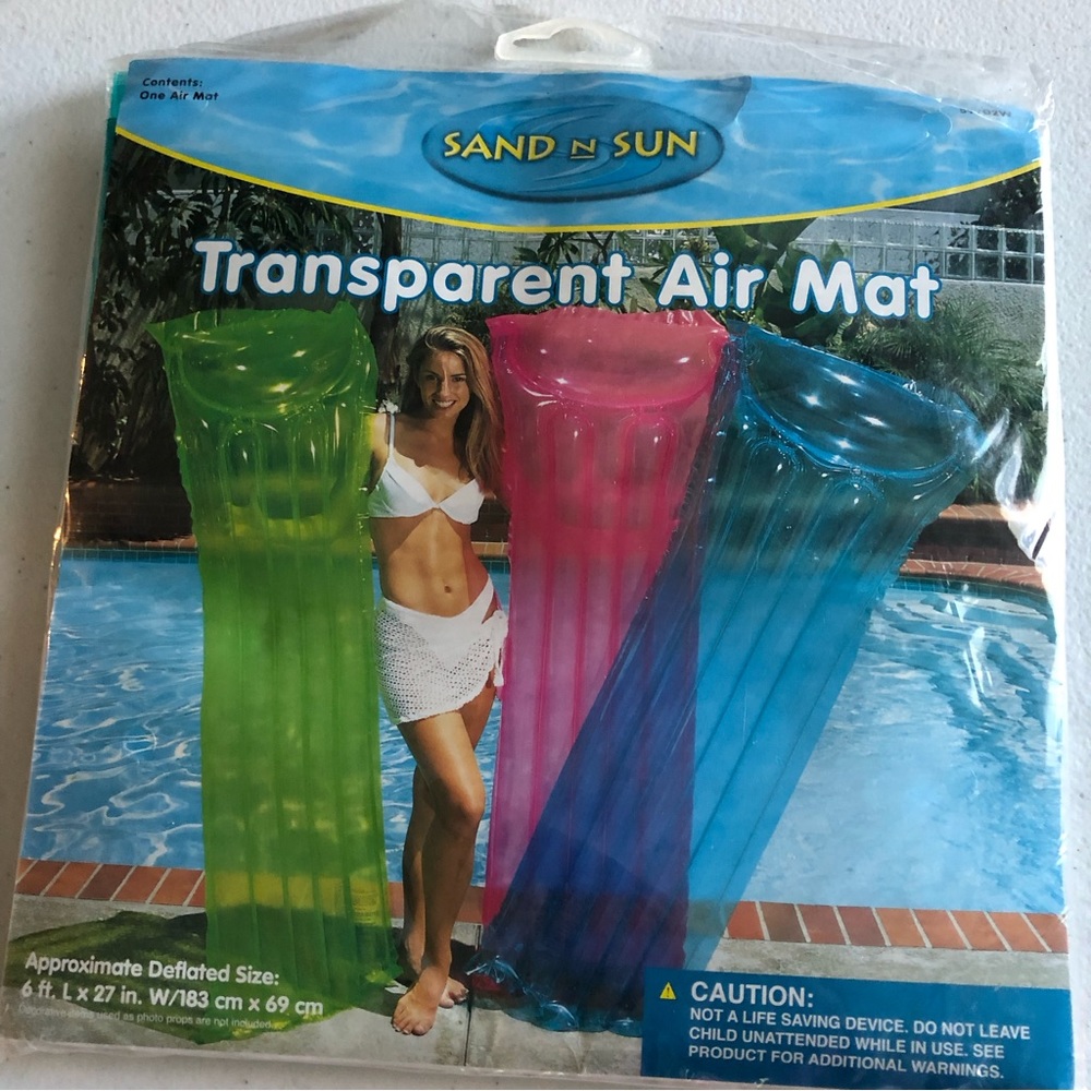 Transparent Air Mat  6 ft. Length X 27 inches. Width/183  cm x  69 cm New =D
